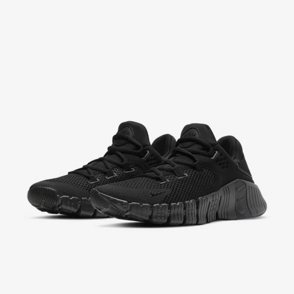 Women's Nike Free Metcon 4 Training Shoes Black | NK380GDB