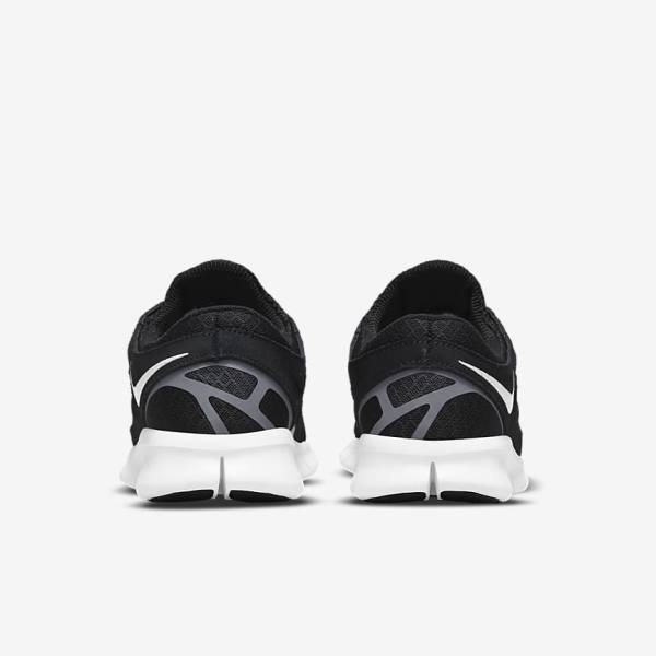 Women's Nike Free Run 2 Sneakers Black / Dark Grey / White | NK814BMA