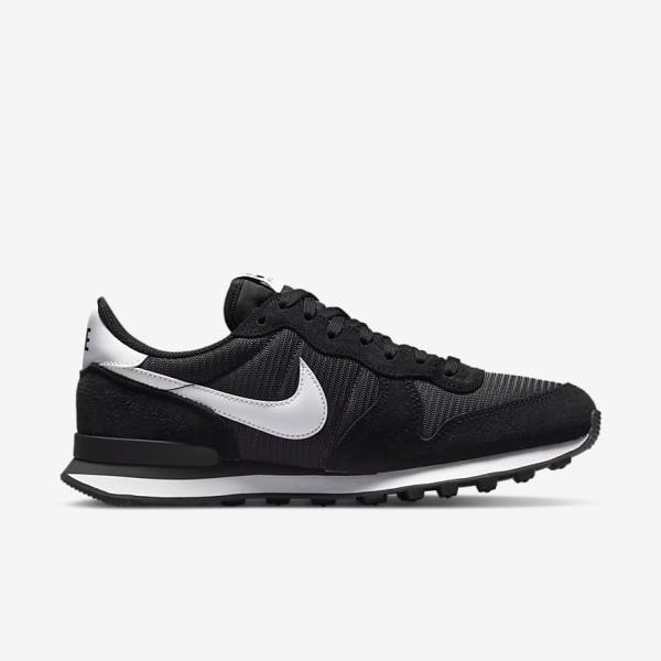 Women's Nike Internationalist Sneakers Black / Dark Grey / White | NK648FOA