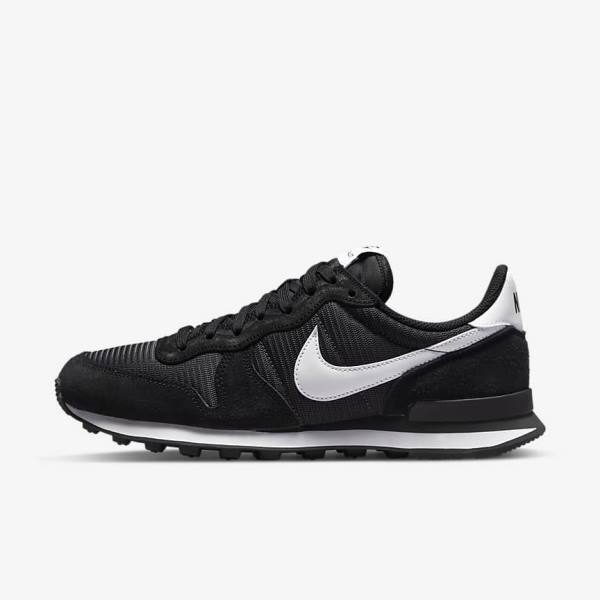 Women\'s Nike Internationalist Sneakers Black / Dark Grey / White | NK648FOA