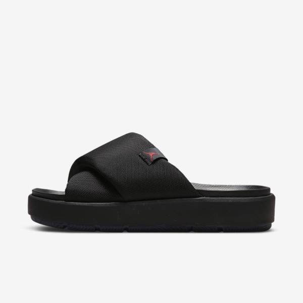 Women\'s Nike Jordan Sophia Slides Black / Red | NK097JYF