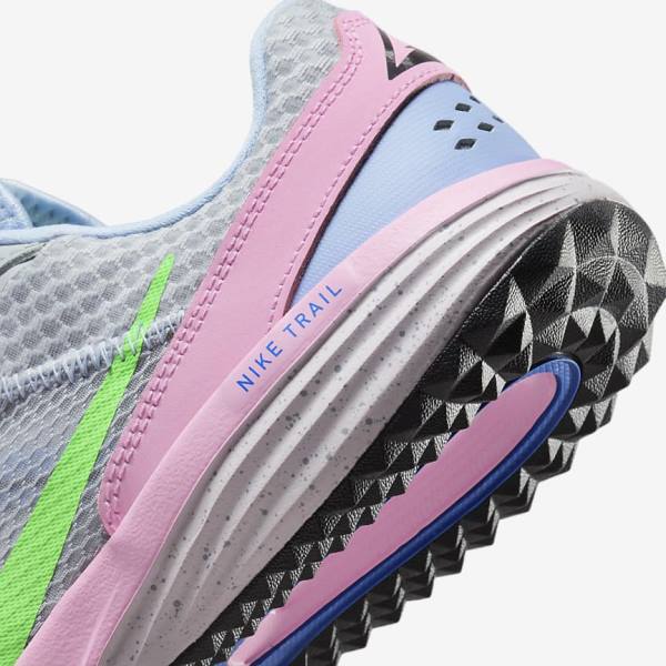 Women's Nike Juniper Trail Trail Running Shoes Grey / Light Blue / Pink / Green | NK729LSW