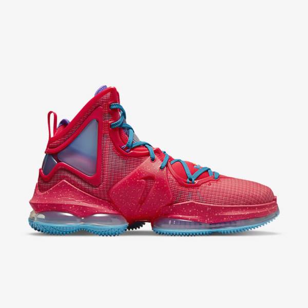 Women's Nike LeBron 19 Basketball Shoes Red / Blue / Purple / Red | NK546LGS