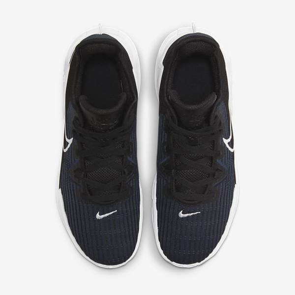 Women's Nike LeBron Witness 6 Basketball Shoes Black / Dark Obsidian / White | NK328JIP