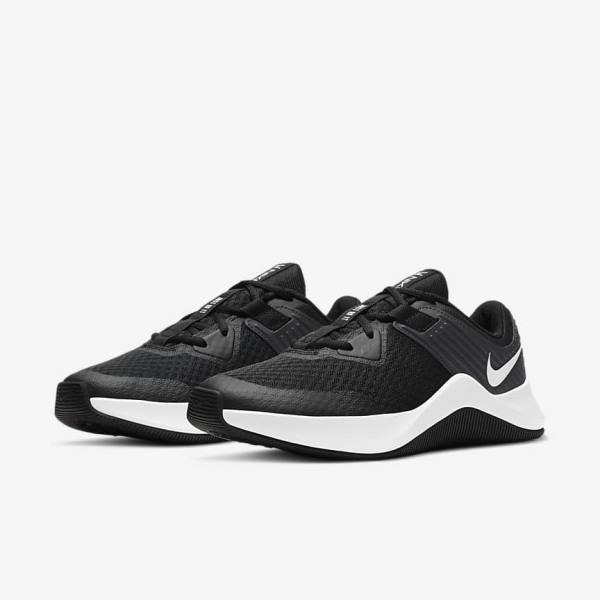 Women's Nike MC Trainer Training Shoes Black / Dark Grey / White | NK783AOD