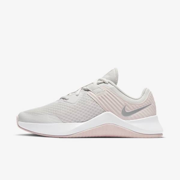 Women\'s Nike MC Trainer Training Shoes Platinum / Rose / White / Metal Silver | NK395XJL