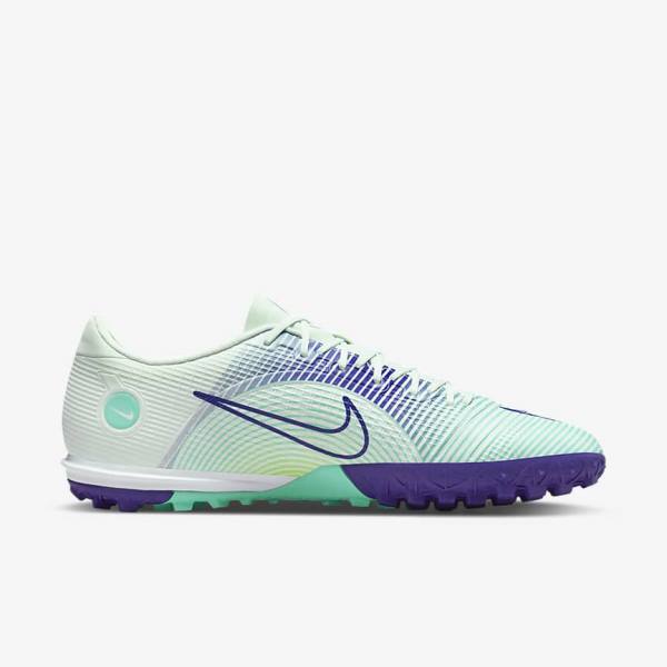 Women's Nike Mercurial Dream Speed Vapor 14 Academy TF Turf Football Shoes Green / Purple / Green | NK972OAR