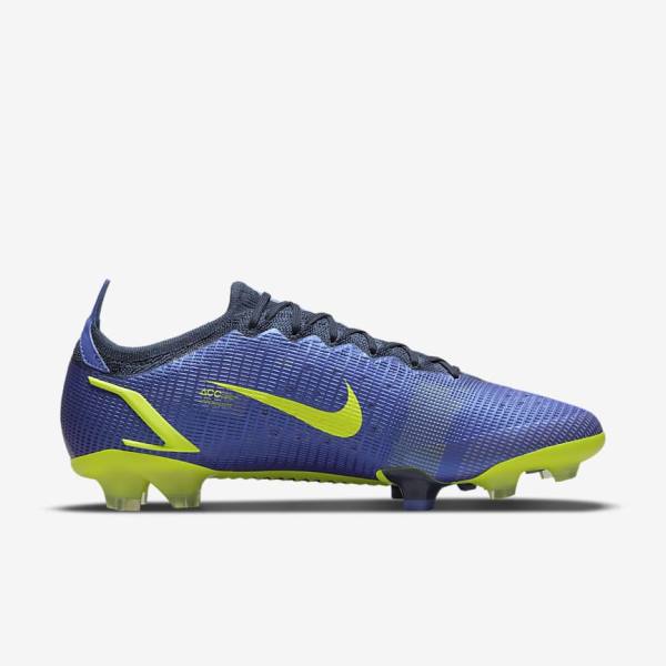 Women's Nike Mercurial Vapor 14 Elite FG Firm-Ground Football Shoes Blue | NK346QEF