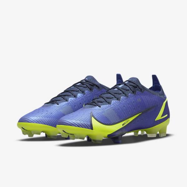 Women's Nike Mercurial Vapor 14 Elite FG Firm-Ground Football Shoes Blue | NK346QEF