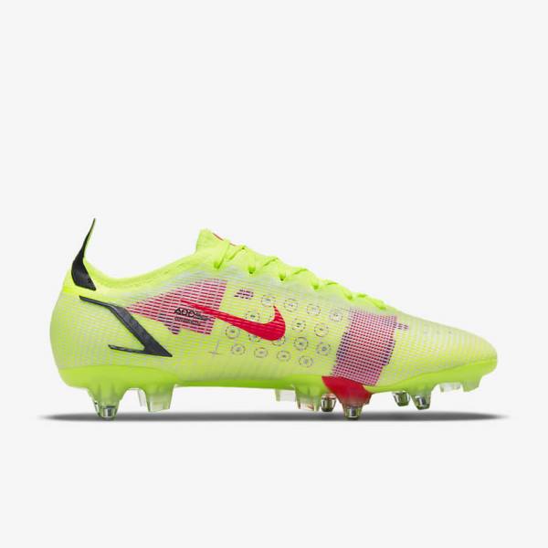 Women's Nike Mercurial Vapor 14 Elite SG-Pro AC Soft-Ground Football Shoes Black / Light Red | NK243ELD