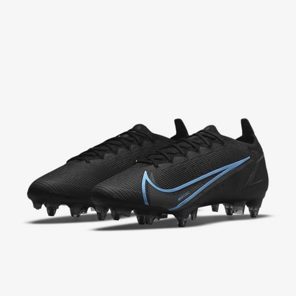 Women's Nike Mercurial Vapor 14 Elite SG-Pro AC Soft-Ground Football Shoes Black / Grey | NK948YET