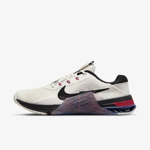 Women\'s Nike Metcon 7 Training Shoes Light Pink / Metal | NK613DJY