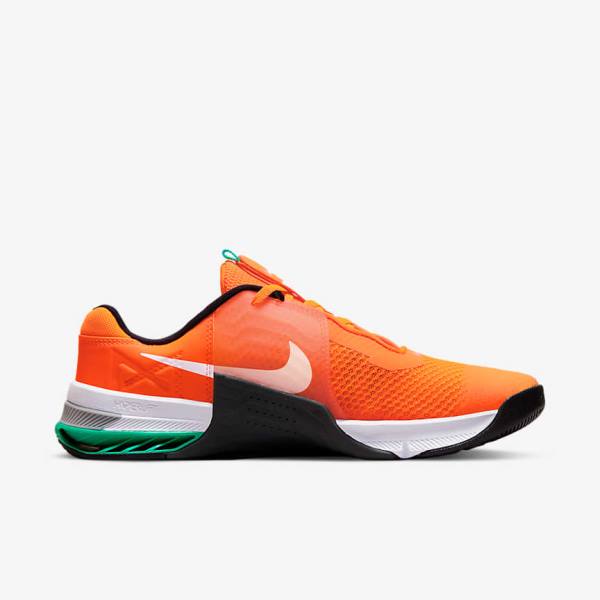 Women's Nike Metcon 7 Training Shoes Orange / Dark Grey / Turquoise / White | NK590DPJ