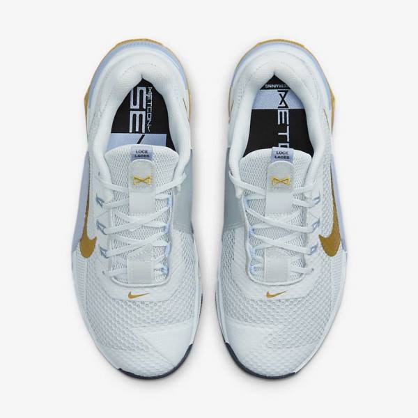 Women's Nike Metcon 7 Training Shoes Platinum / Metal Gold | NK271WQK