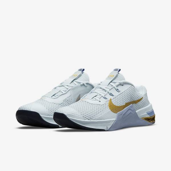 Women's Nike Metcon 7 Training Shoes Platinum / Metal Gold | NK271WQK