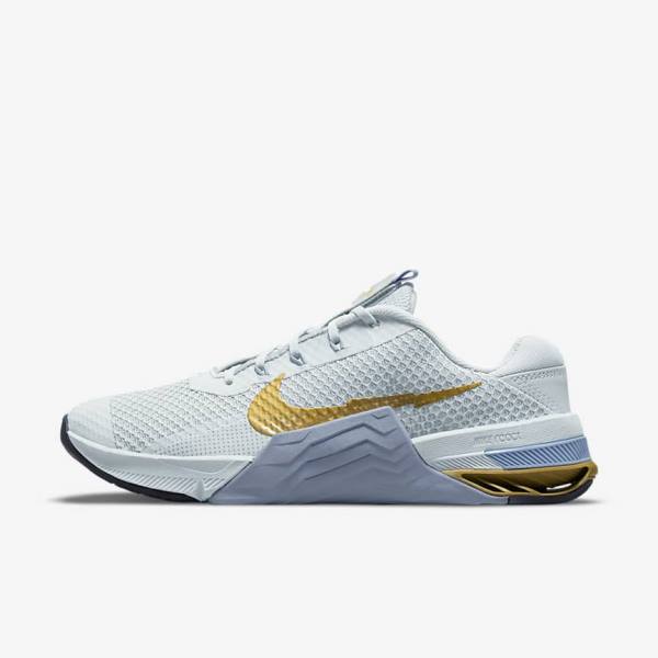 Women\'s Nike Metcon 7 Training Shoes Platinum / Metal Gold | NK271WQK