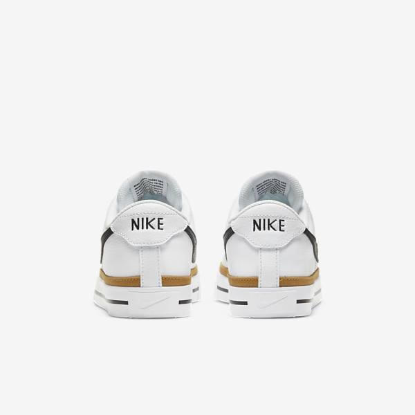 Women's Nike NikeCourt Legacy Sneakers White / Black | NK698AEN