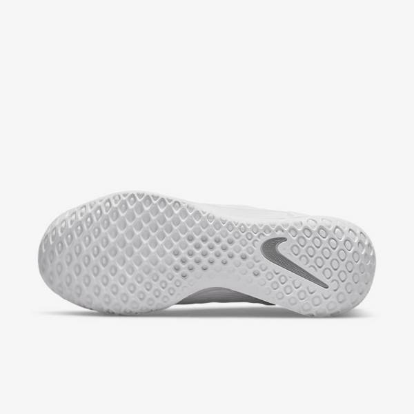 Women's Nike NikeCourt Zoom NXT Hard Court Tennis Shoes White / Grey / Metal Silver | NK512PNU