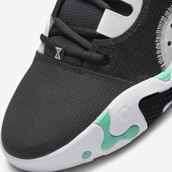 Women's Nike PG 6 Basketball Shoes Black / White / Mint | NK298ZTA