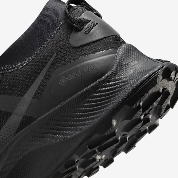 Women's Nike Pegasus Trail 3 GORE-TEX Waterproof Trail Running Shoes Black / Dark Grey / Black | NK341VFS