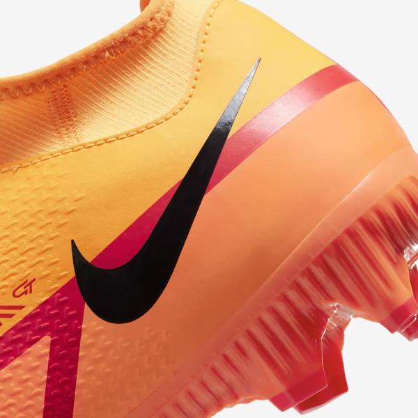 Women's Nike Phantom GT2 Academy Dynamic Fit MG Multi-Ground Football Shoes Orange / Light Red / Black | NK750AWE