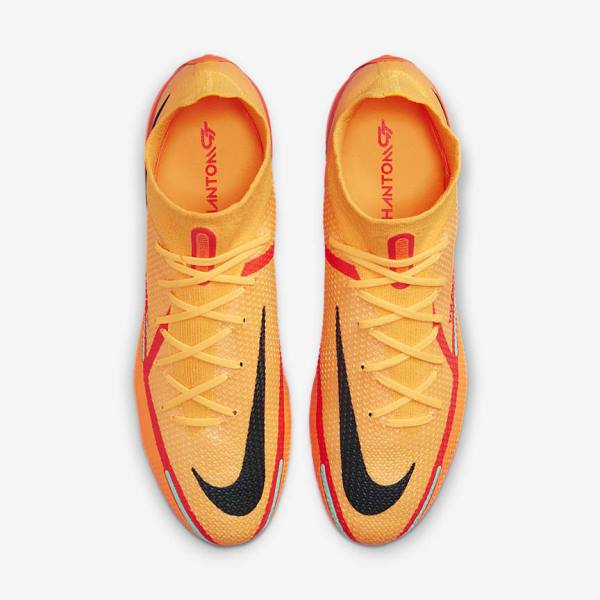 Women's Nike Phantom GT2 Dynamic Fit Elite FG Firm-Ground Football Shoes Orange / Light Red / Black | NK036NOZ