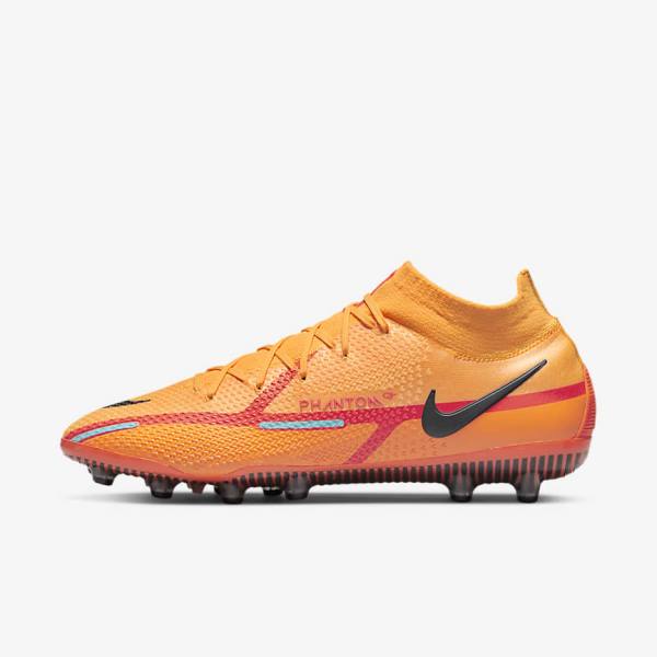 Women\'s Nike Phantom GT2 Dynamic Fit Elite AG-Pro Artificial-Grass Football Shoes Orange / Light Red / Black | NK890THI