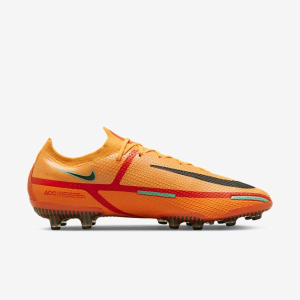 Women's Nike Phantom GT2 Elite AG-Pro Artificial-Grass Football Shoes Orange / Light Red / Black | NK289QTV