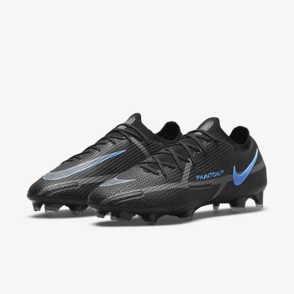 Women's Nike Phantom GT2 Elite FG Firm-Ground Football Shoes Black / Grey | NK762NKV