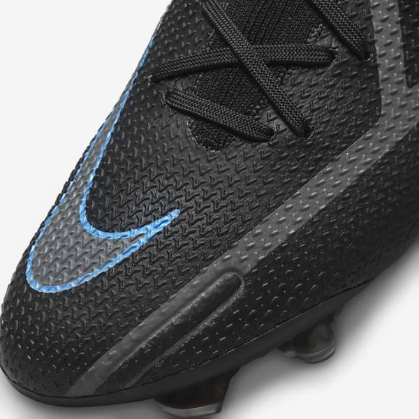 Women's Nike Phantom GT2 Elite FG Firm-Ground Football Shoes Black / Grey | NK762NKV