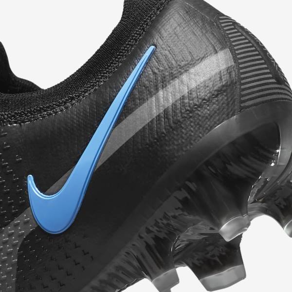 Women's Nike Phantom GT2 Elite FG Firm-Ground Football Shoes Black / Grey | NK762NKV