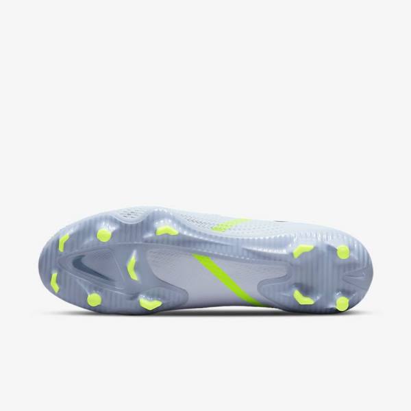 Women's Nike Phantom GT2 Pro FG Firm-Ground Football Shoes Grey / Light Blue | NK691QDV