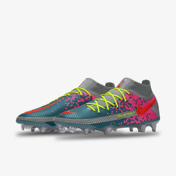 Women's Nike Phantom GT Elite By You Custom Firm Ground Football Shoes Multicolor | NK019LZU