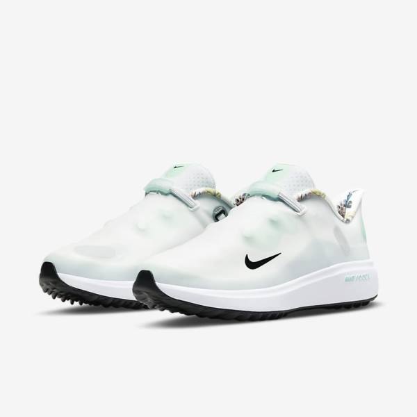 Women's Nike React Ace Tour Golf Shoes White / Platinum / Mint / Black | NK105KZC