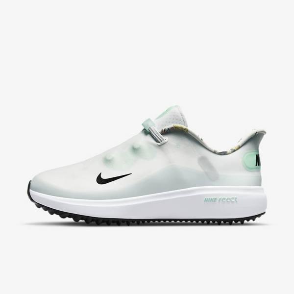 Women\'s Nike React Ace Tour Golf Shoes White / Platinum / Mint / Black | NK105KZC