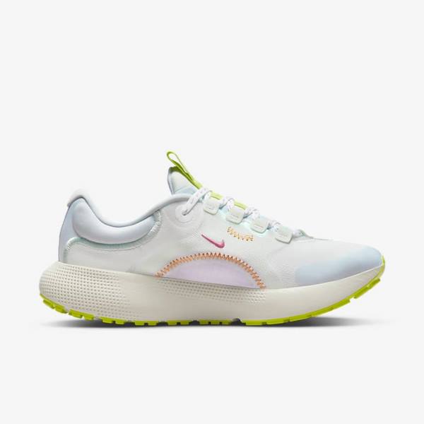 Women's Nike React Escape Run Road Running Shoes White / Green / Multicolor | NK750TKP