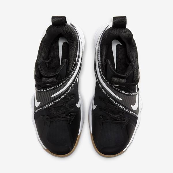 Women's Nike React HyperSet Indoor Court Training Shoes Black / Light Brown / White | NK257GWD