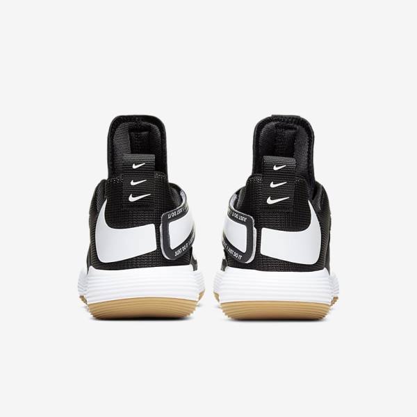 Women's Nike React HyperSet Indoor Court Training Shoes Black / Light Brown / White | NK257GWD