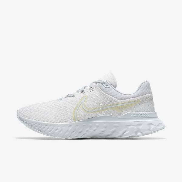 Women\'s Nike React Infinity Run 3 By You Custom Road Running Shoes White | NK963EBX