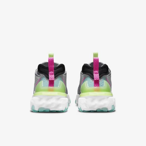 Women's Nike React Vision Sneakers Grey / Pink / Black | NK634YZN