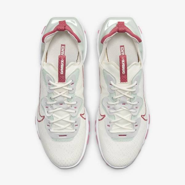 Women's Nike React Vision Sneakers Platinum / Pink | NK934GIQ