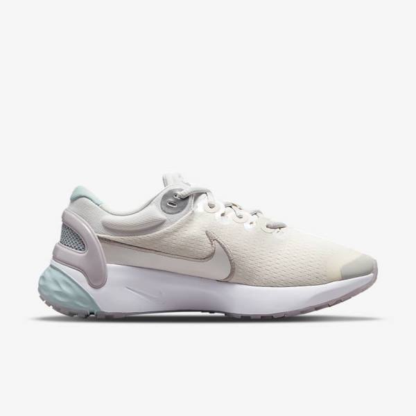 Women's Nike Renew Run 3 Premium Road Running Shoes Metal / Grey | NK405VNX