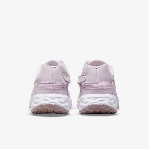 Women's Nike Revolution 6 FlyEase Next Nature Easy On-Off Road Running Shoes Light Purple / White | NK498MRV