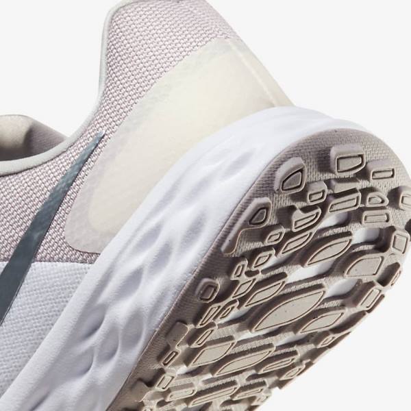 Women's Nike Revolution 6 Next Nature Premium Road Running Shoes White / Grey | NK695XUJ