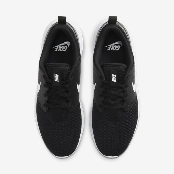 Women's Nike Roshe G Golf Shoes Black / White / Metal White | NK582WDP