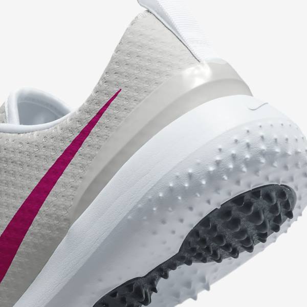 Women's Nike Roshe G Golf Shoes White / Black / Pink | NK891KFN