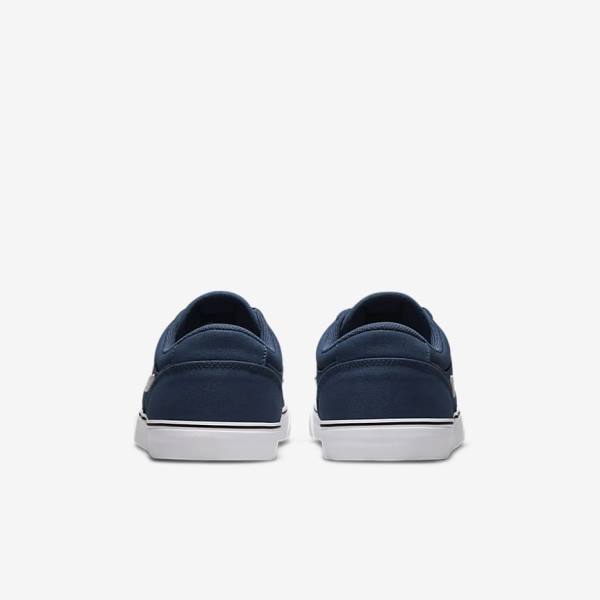 Women's Nike SB Chron 2 Canvas Skate Shoes Navy / Navy / Black / White | NK903QEC