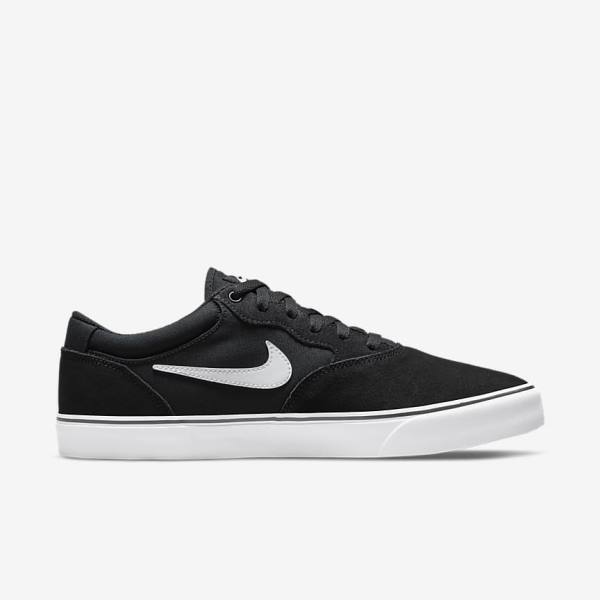 Women's Nike SB Chron 2 Skate Shoes Black / White | NK342YGI