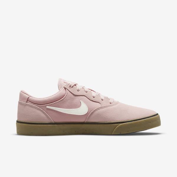 Women's Nike SB Chron 2 Skate Shoes Pink / Light Brown | NK618IQB