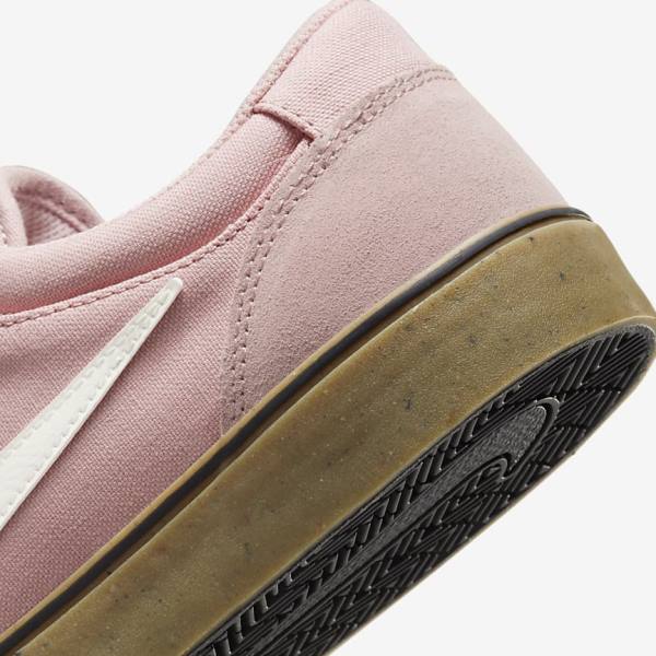 Women's Nike SB Chron 2 Skate Shoes Pink / Light Brown | NK618IQB